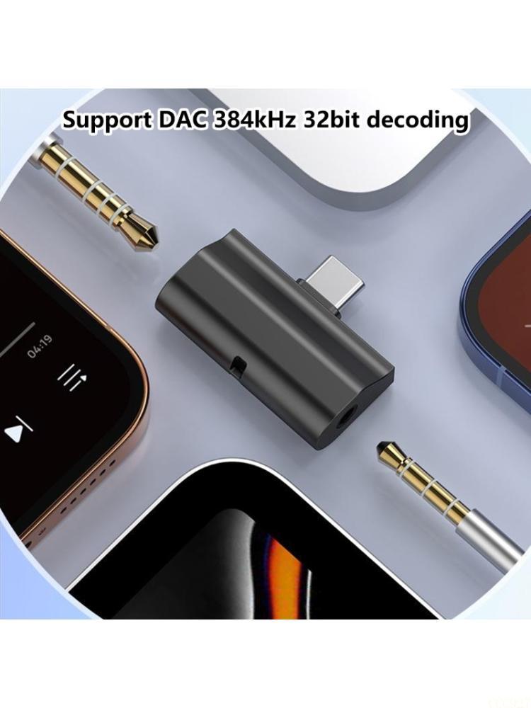 B03F USB C から 4.4mm/3.5mm コンバータヘッドフォンアンプ 4.4mm バランス/3.5mm ポートゲームビデオ音楽用低遅延サウンド