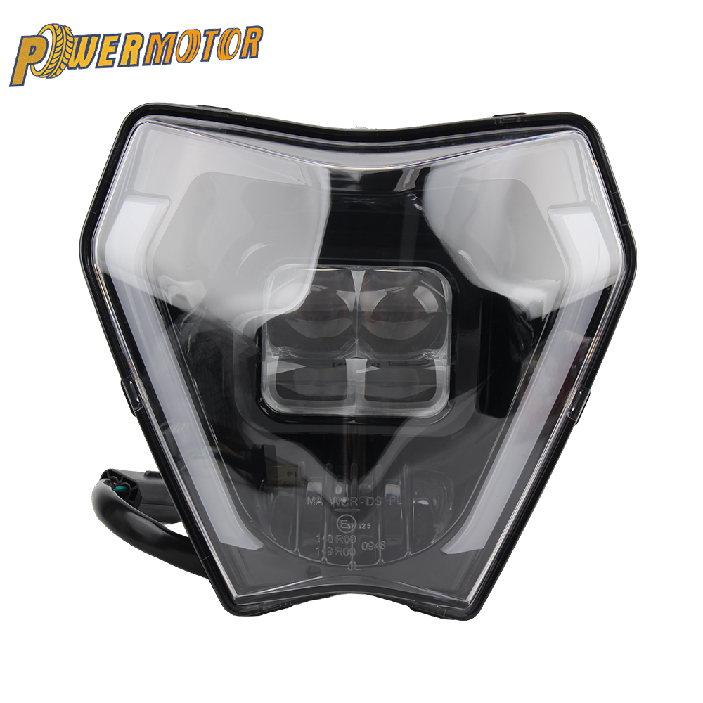 KTM 2024 オートバイヘッドライト LED EXC SX XCW 125 150 250 300 350 モトクロスヘッドランプダートバイクスーパーモトエンデューロアクセサリー