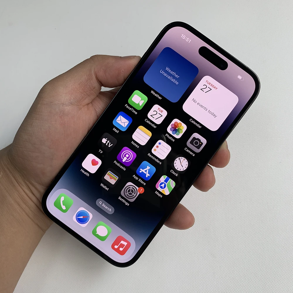 オリジナル Apple iPhone 14 Pro MAX 5G 携帯電話 14PM Face ID 6GB RAM 128GB/256GB ROM NFC 6.7 '' IOS ヘキサコア 99% 新しい 14 promax