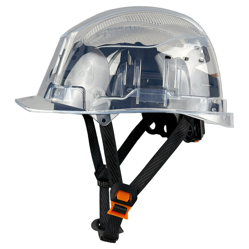 CE 透明安全ヘルメット建設クライミングサイクリング保護通気 PC ハード帽子屋外職場頭部保護 ANSI