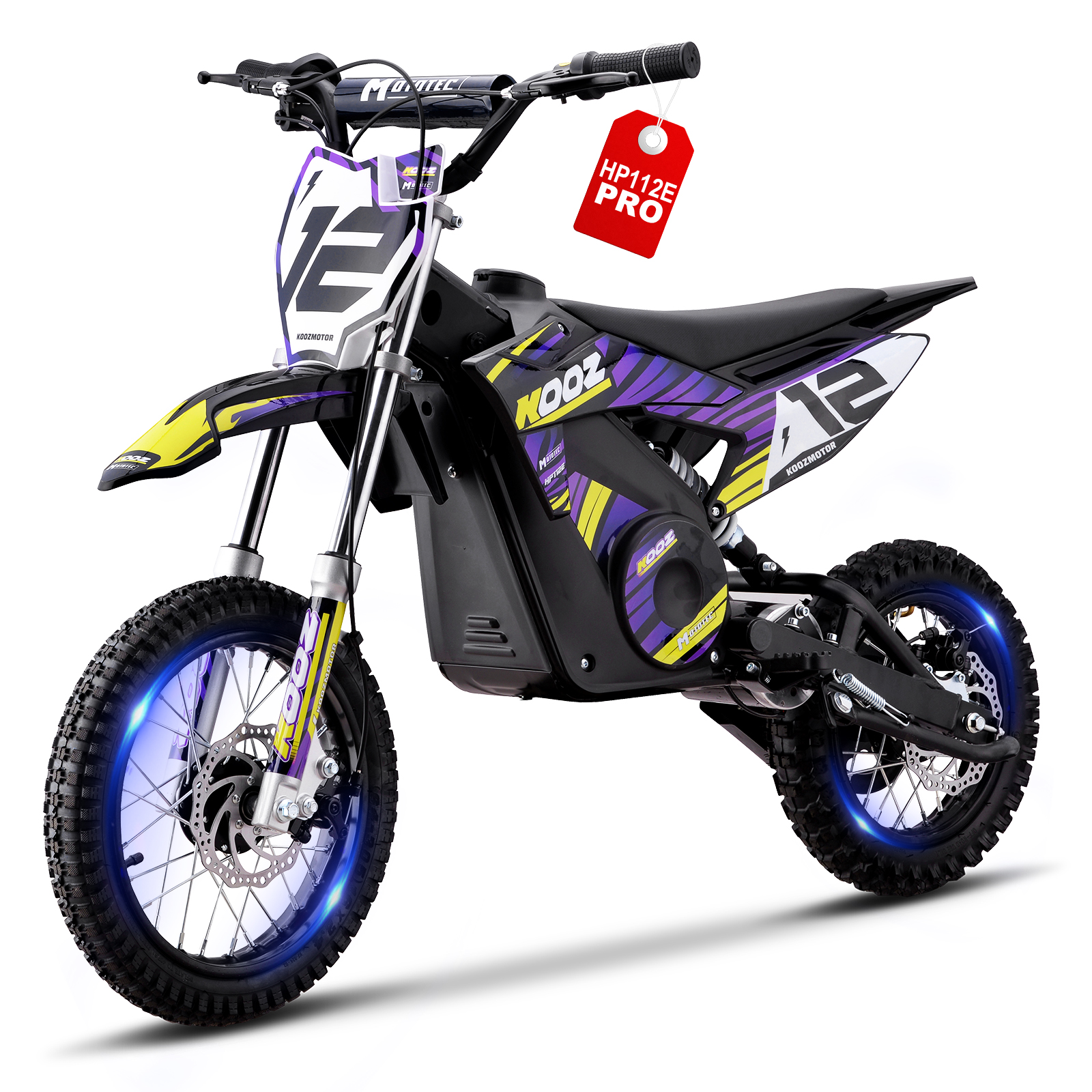 KOOZ HP112E PRO 36V 1000W 電動ダートバイク 子供用 3スピードモード ティーン電動バイク 最大20.6 MPH
