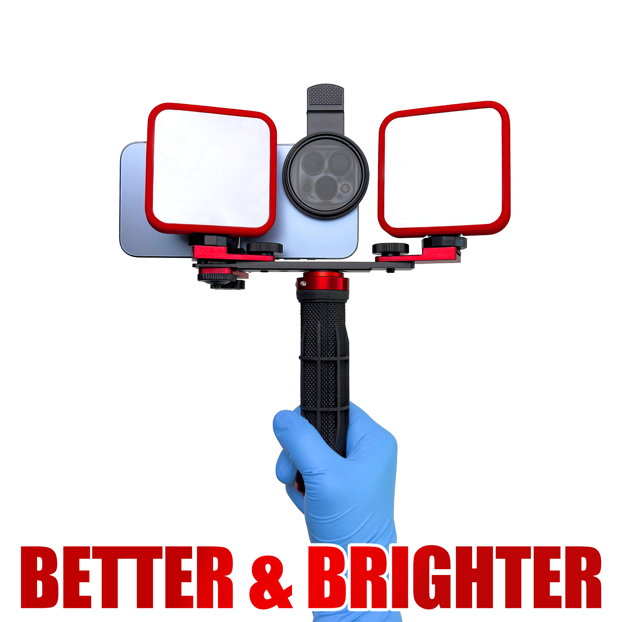 HERA MK-016 電話用 LED 撮影ライト プロの写真ビデオ照明 スマートフォンスタンド 画像を強化
