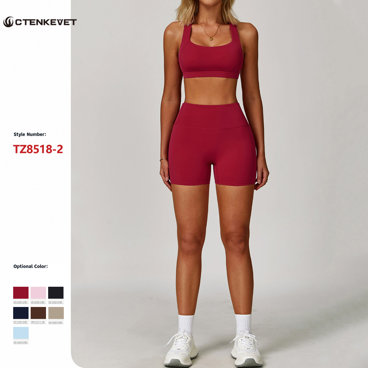 Summer Women's Cross-Back Two-Piece Sports Set Comfortable Yoga Fitness Wear Athletic Apparel Bra And Workout Clothing Set