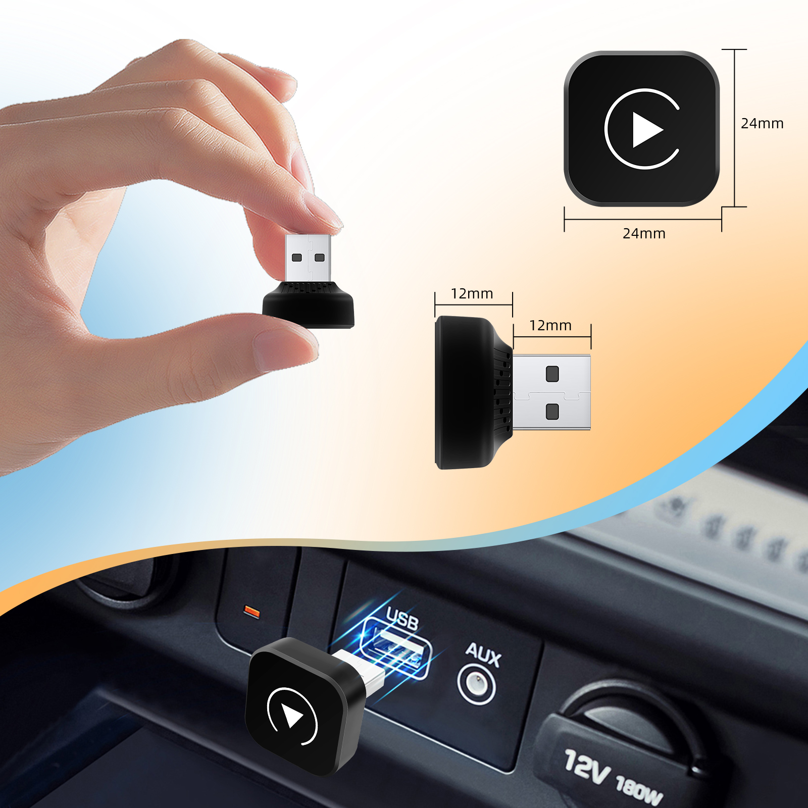 Ezonetronics 2in1 ワイヤレス CarPlay ドングルワイヤレス Android 自動アダプタ AI スマートボックス車インテリジェントシステム車用有線