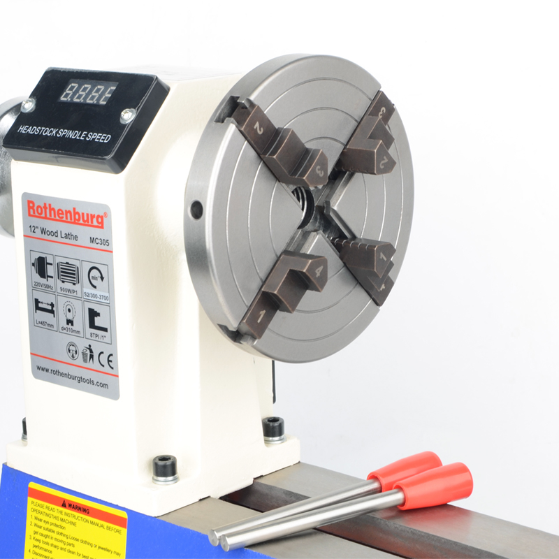 6インチ（150mm）木工旋盤チャック 1インチ x 8tpi / M33 4爪セルフセンタリング木工旋盤チャック（木工旋盤工具用）