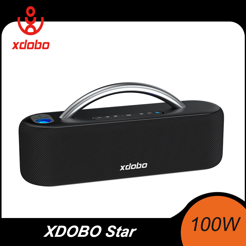 XDOBO Star 100W サウンドバー ワイヤレス Bluetooth スピーカー プロジェクターライト付き TWS モード 3D サラウンド ステレオ サウンド サポート AUX USB