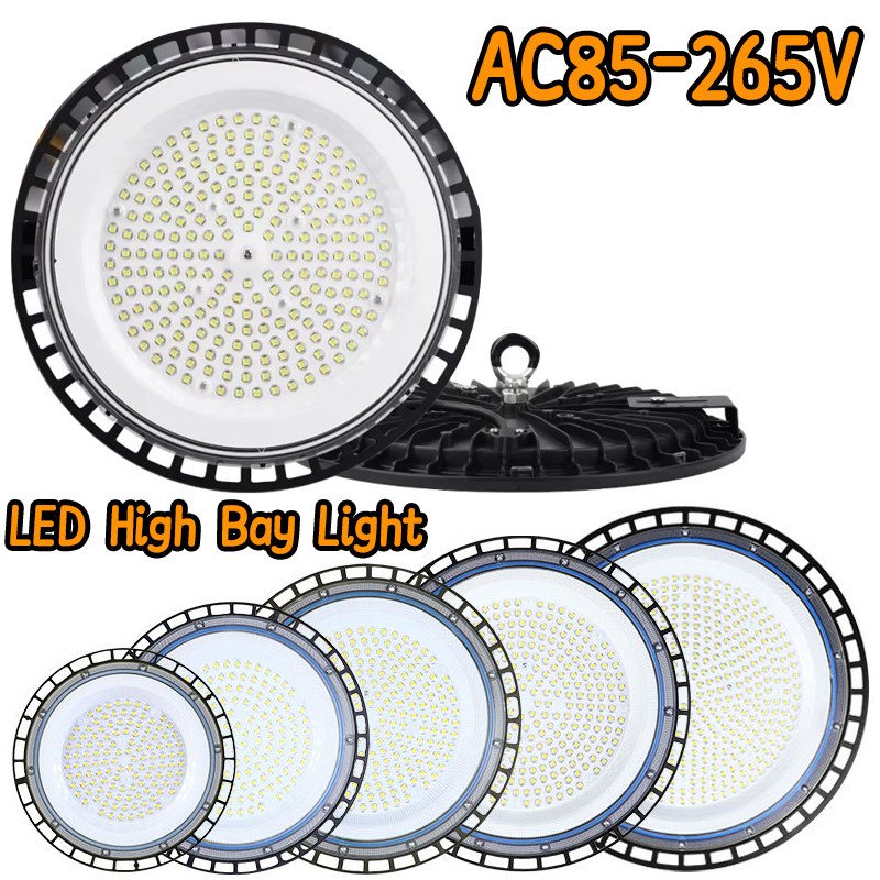 超高輝度 UFO LED ハイベイライト AC85-265V 100W-300W IP65 防水商業産業ガレージワークショップジムマーケットランプ
