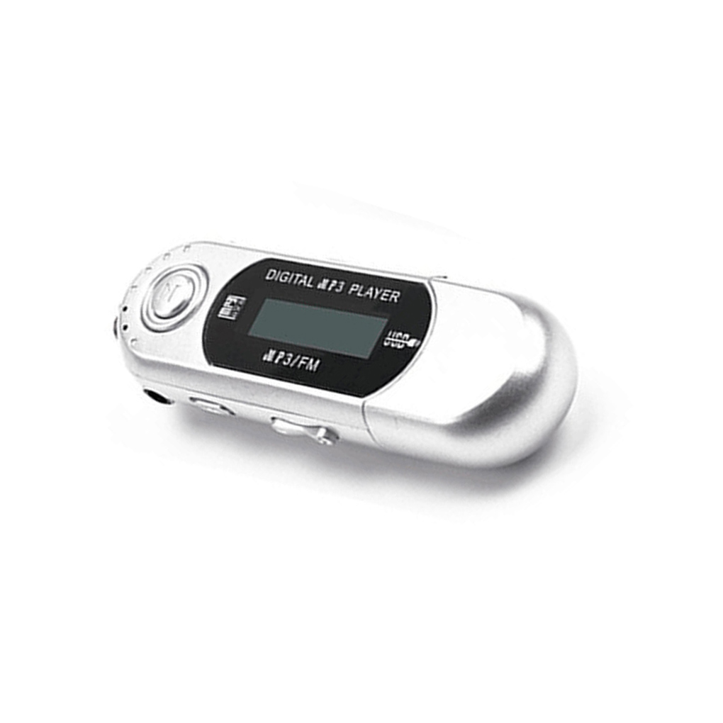 MP3 ミニプレーヤーサポート 32G TF カードフラッシュドライブ軽量 LCD 音楽プレーヤー 3.5mm オーディオジャック 1 本指コントロール (カードスロット付き)