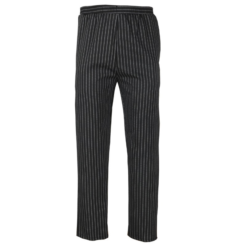 ストライプゼブラシェフワークパンツ弾性ウエスト制服パンツレストランホテルカフェテリアキッチン用