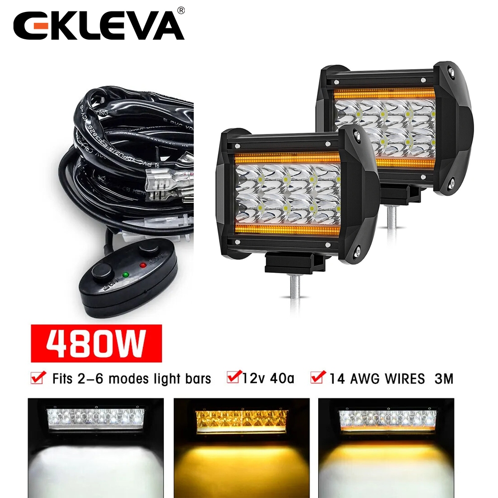 100 ワット LED ライトバー 12 V 24 V ヘッドライトワークランプトラックトラクターボート SUV ATV 4 × 4 スポットライト防水霧ドライビングライト IP68