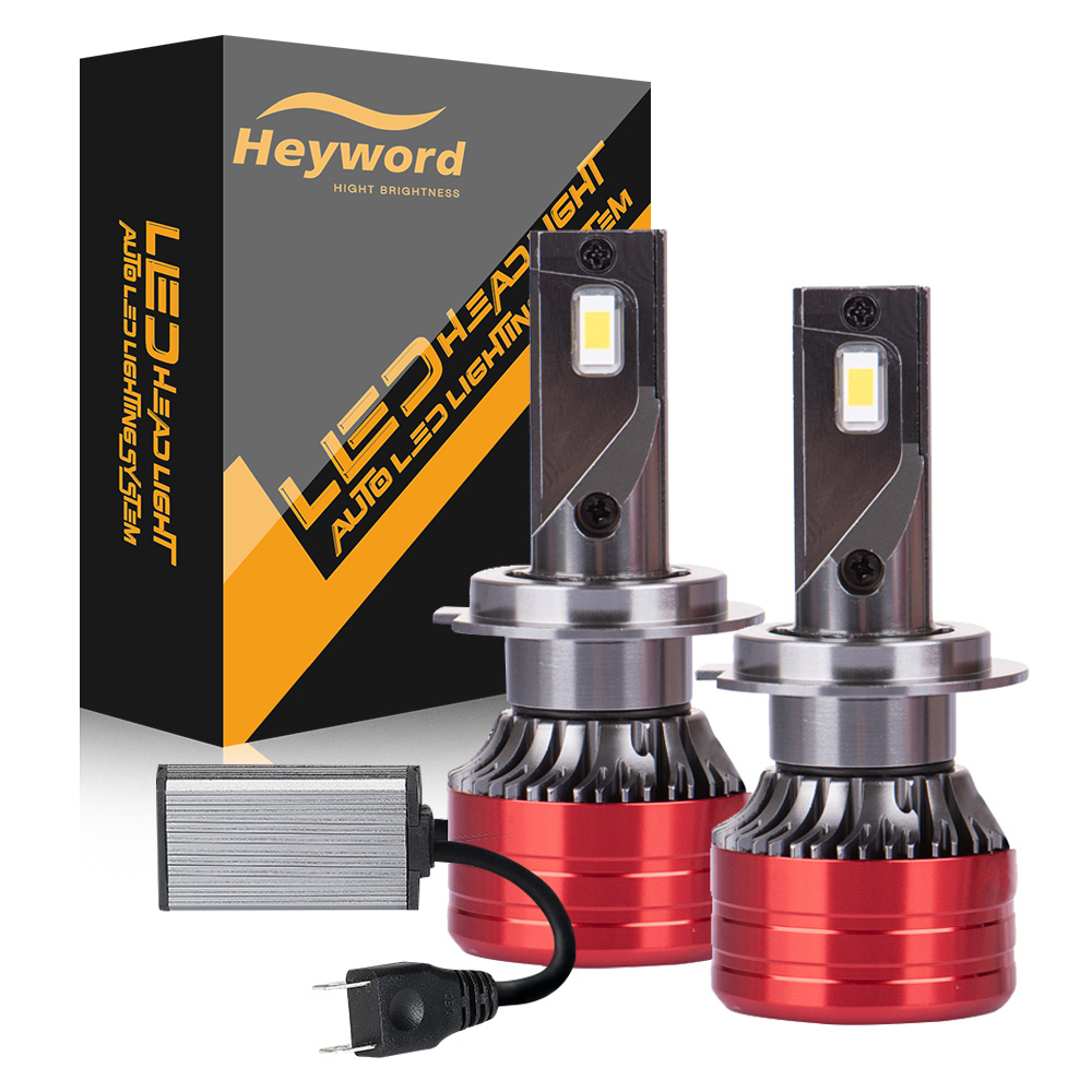 2 個車のヘッドライト H4 H7 LED H11 9005 9006 H1 自動電球 160 ワット 24000LM ライトランプ 6000 K 12V LED ヘッドライト電球