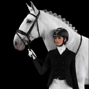 Baslong社製、女性用乗馬パフォーマンス用鞭カバー（リボン付き）、ナイロンシルク製、中国製、グアテマラ産、パフォーマンスや競技会に最適。
