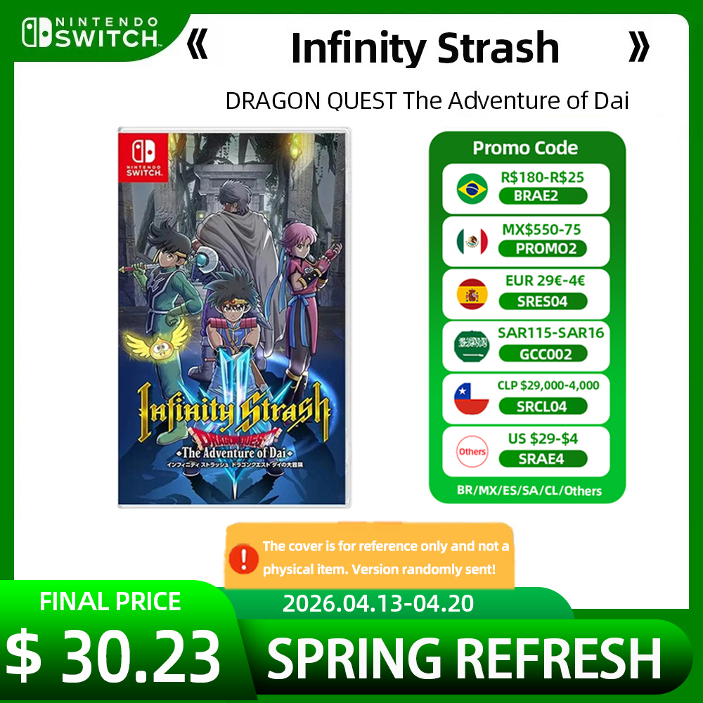 Infinity Strash DRAGON QUEST ダイの大冒険 - Nintendo Switch ゲームは、Switch OLED 用の 100% オリジナル物理ゲームカードを提供します
