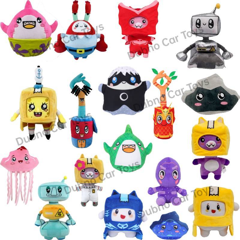 Lanky ボックスぬいぐるみ Pjed マスクぬいぐるみ LankyBot サイボーグぬいぐるみぬいぐるみボクシーフォクシー人形枕のおもちゃ子供のためのギフト