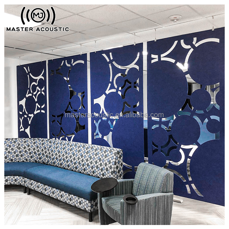 MJ MASTER ACOUSTIC Polyester Screen Partition Perforated Piano Room Soundproofing for Office Gym Bedroom Conference Room
