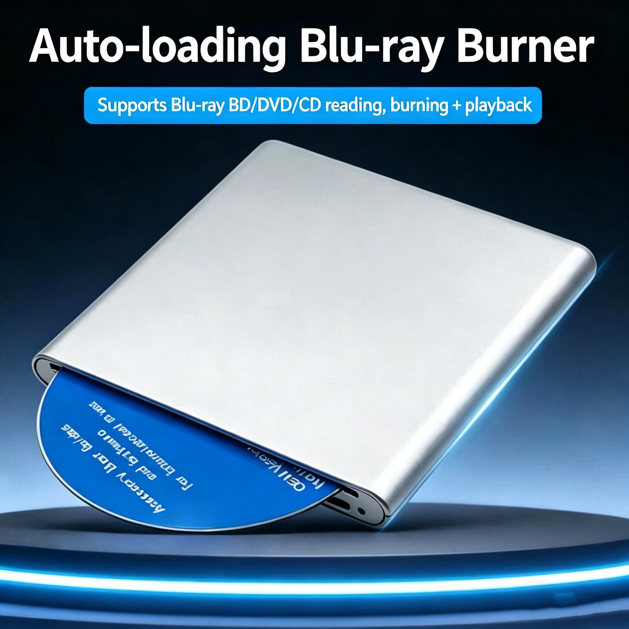 外部ブルーレイ バーナー BD-RE ライター BD-ROM リーダー 3D 再生 CD DVD レコーダー (デスクトップ/ノートブック用) Windows XP/7/8/10、Mac OS
