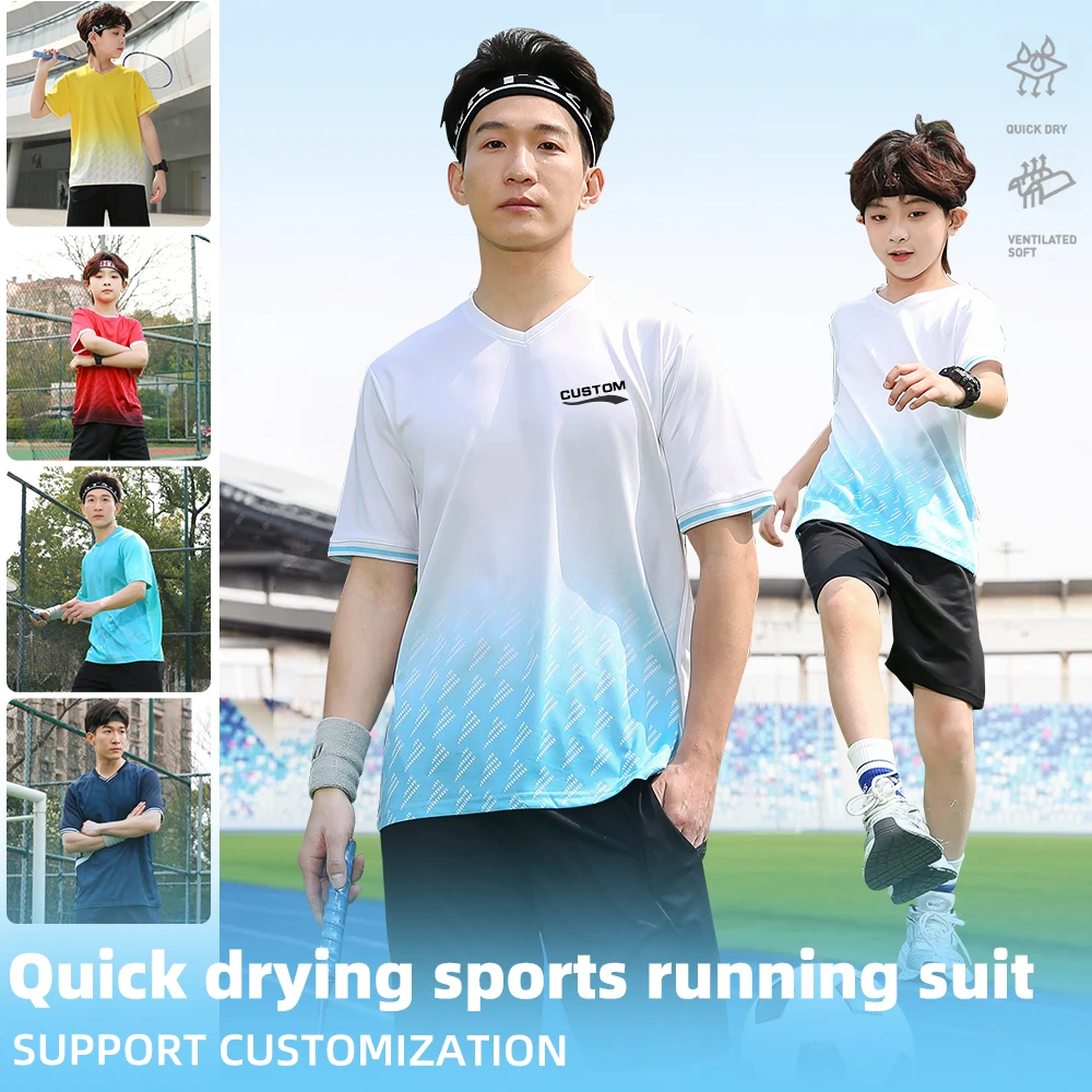 フィットネス服アイスシルク速乾性ランニングスポーツウェアショート Tシャツスーツ男性半袖トラックスーツジムスポーツトレーニングセット