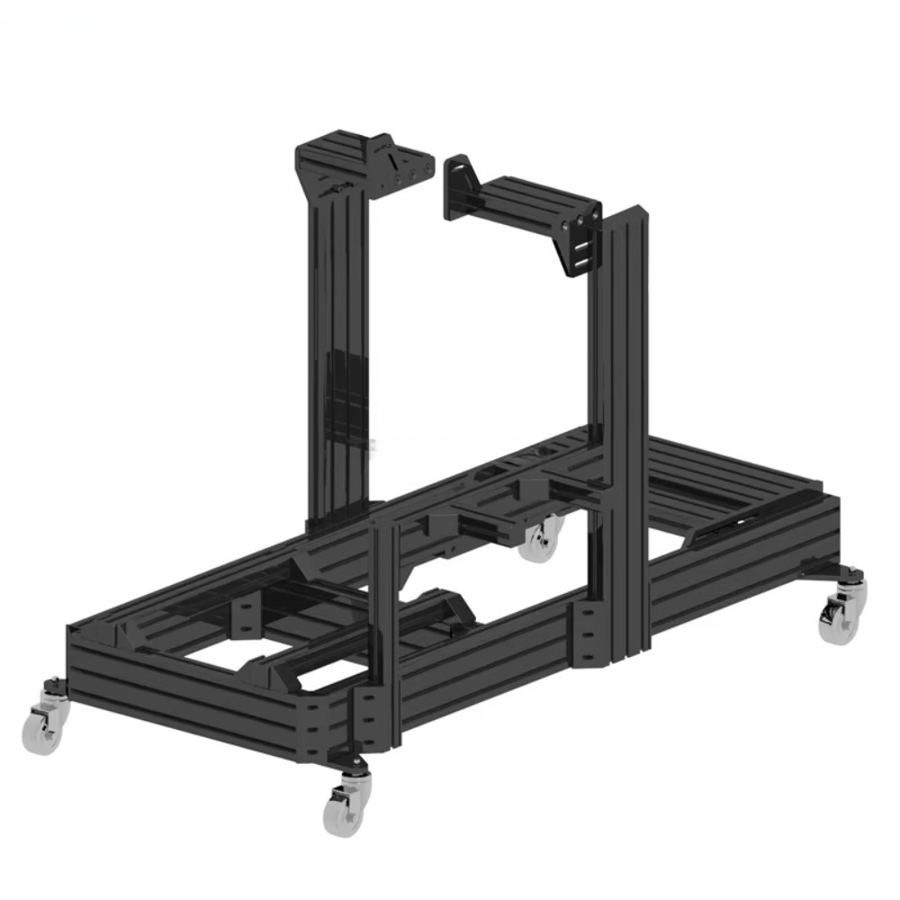 Factory Supply 4040 8040 Kit Black Aluminium Extrusion Racing Sim Car Cockpit Simulator Wholesale P1-X Sim Rig Aluminum Frame