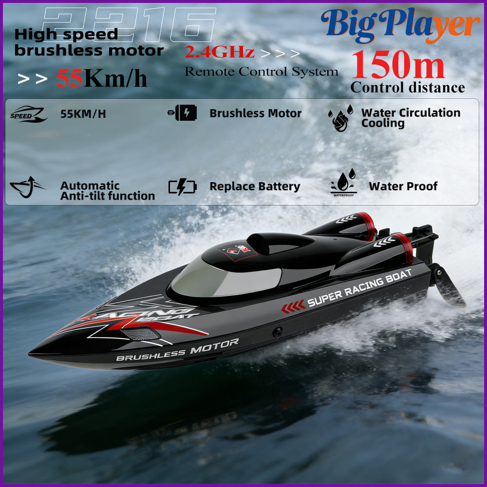 Wltoys WL916 RC ボート 2.4G 60km/h 高速ブラシレスモーター水冷バッテリー低下アラーム転覆防止電動ギフト男の子用