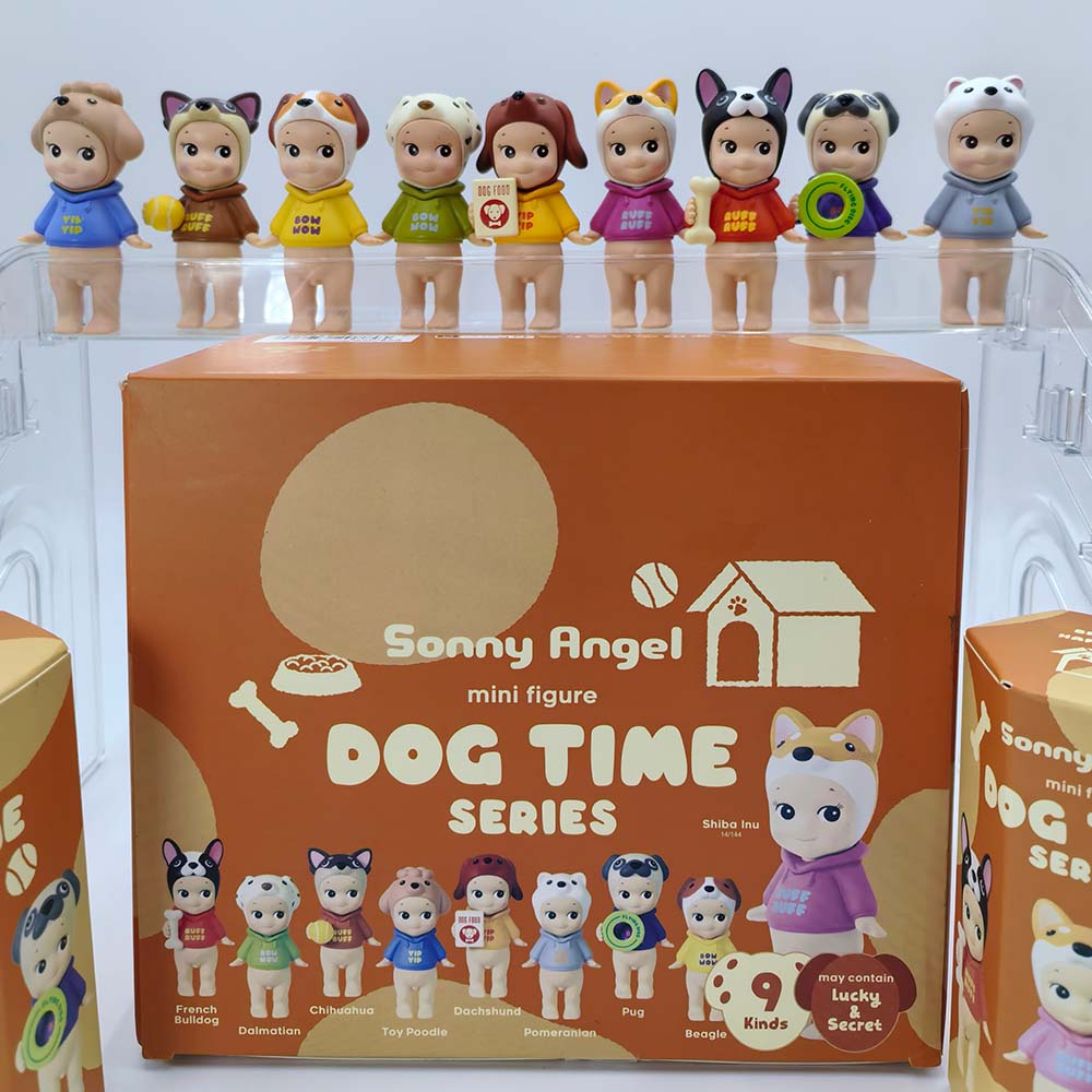 ミニソニーブラインドボックス猫の生活と犬の時系列コレクションアニメフィギュア飾り人形ファン子供クリスマスギフト