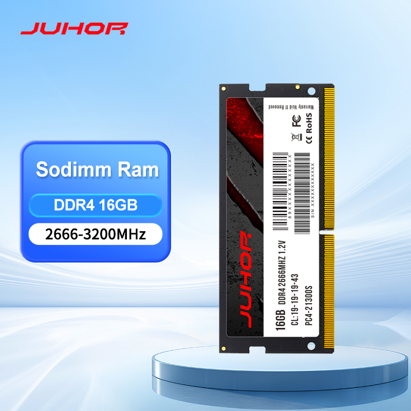 JUHOR ノートパソコン用 RAM DDR4 8GB 16GB 2666MHz 3200MHz ノートブック用メモリ Sodimm メモリ