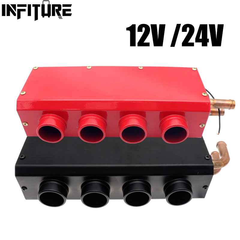 12 V/24 V カーヒーター自動バン暖房ファンフロントガラスデフロスターエアヒーター 4 ポート車 RV キャンピングカートレーラートラック用