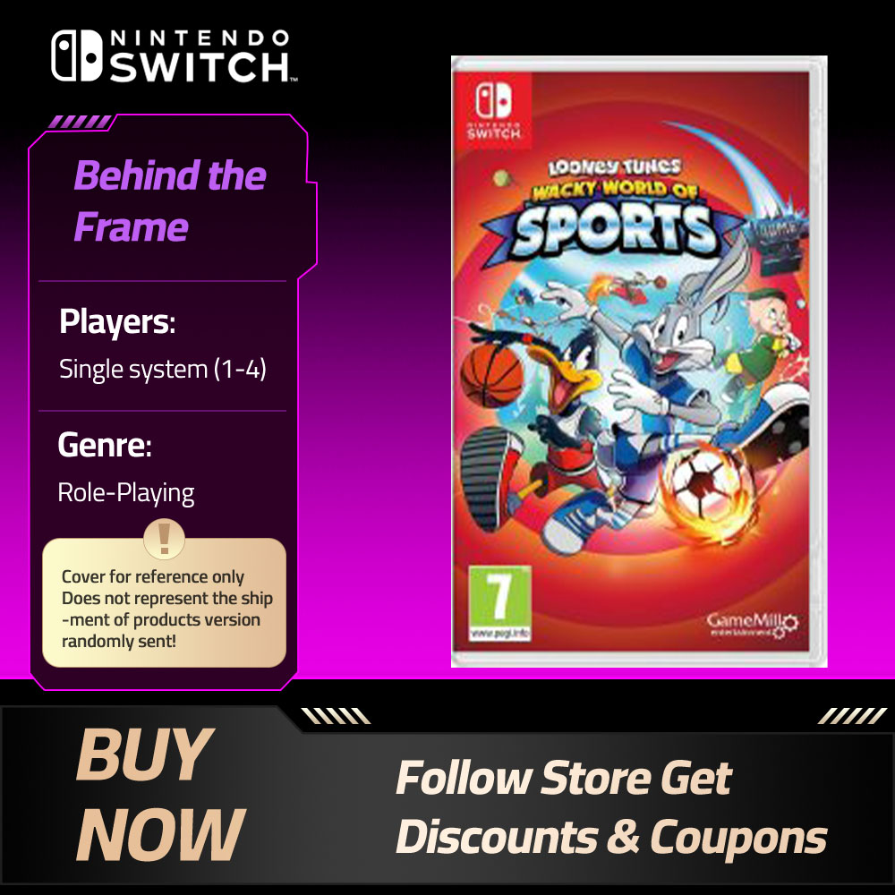 LOONEY TUNES: WACKY WORLD OF SPORTS - Nintendo Switch ゲーム カードゲーム カートリッジ 物理カード サポート TV テーブルトップ ハンドヘルド モード