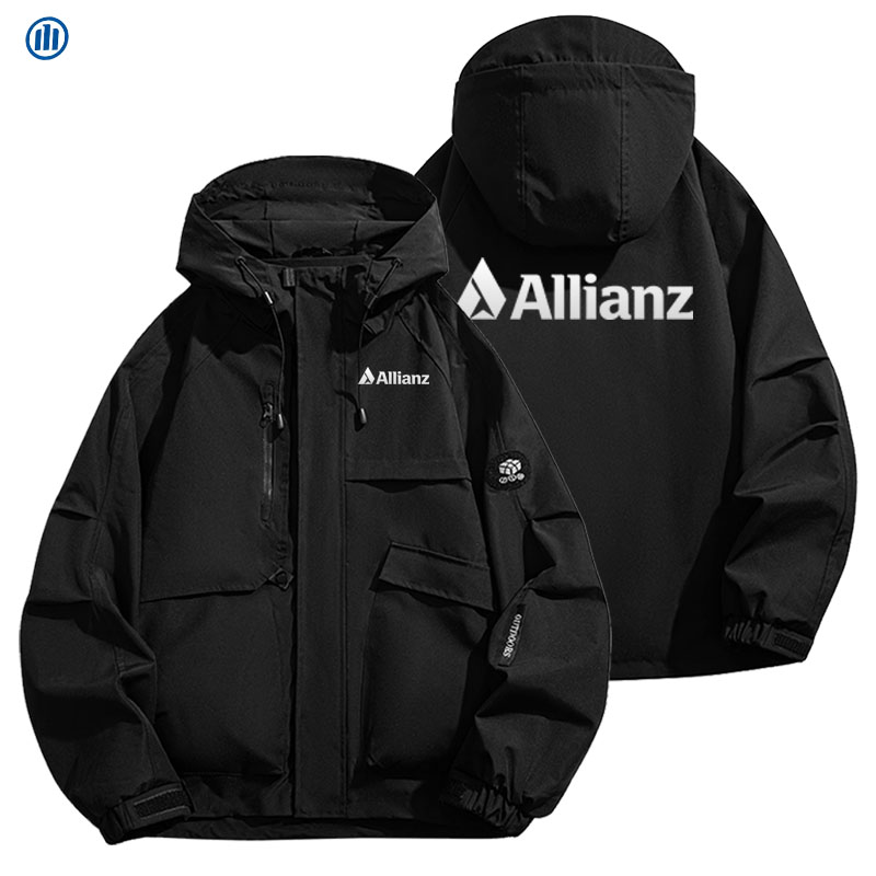 Allianz Men's Waterproof Hiking Jacket - Windproof, Breathable, Cool and Stylish - Suitable for Fishing, Camping and Mountaineer