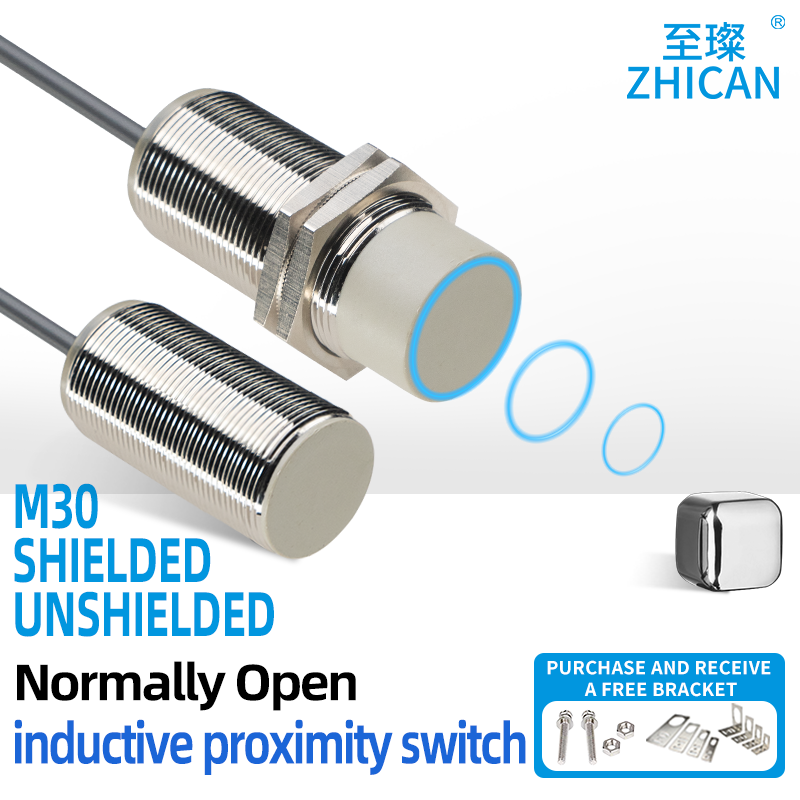 ZHICAN M30 長距離近接スイッチネジ式誘導センサー誘導 40mmNPN/PNP ノーマルオープン 3 線式 DC24V