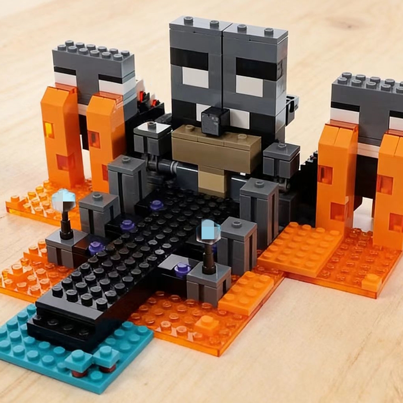 互換性のある MOC セット MC マイミニワールドゲームシリーズビルディングブロック 21590 ネザーウィザーバトルおもちゃ組み立てギフト