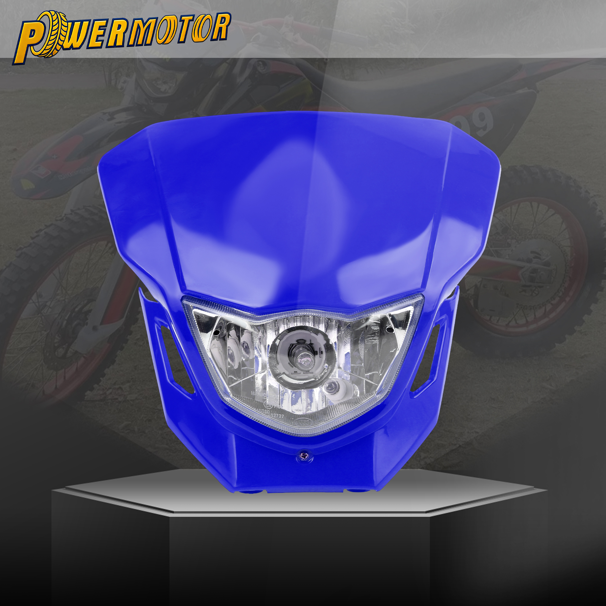 モトクロスハロゲンヘッドランプヤマハ WR250F WR450F YZ250F YZ450F 2015 2016 2017 2018 オートバイヘッドライトアクセサリー