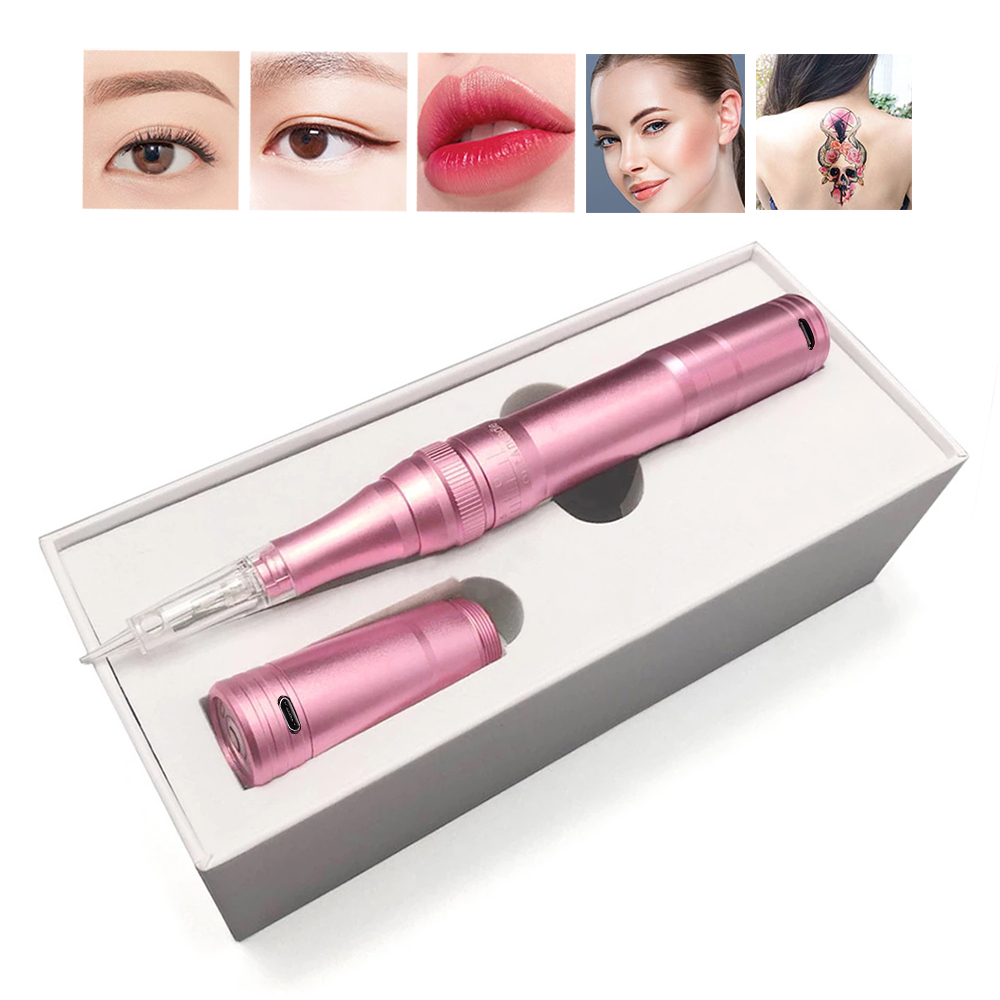 ワイヤレスアートメイクマシン眉毛タトゥーマシンペンデジタル Microblading アイライナーリップタトゥーカートリッジ針