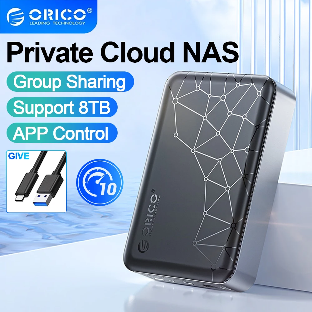 ORICO NAS ストレージ 2.5 インチ HDD ハードドライブエンクロージャネットワークボックス自動バックアップリモートアクセス外部エンクロージャアダプタ