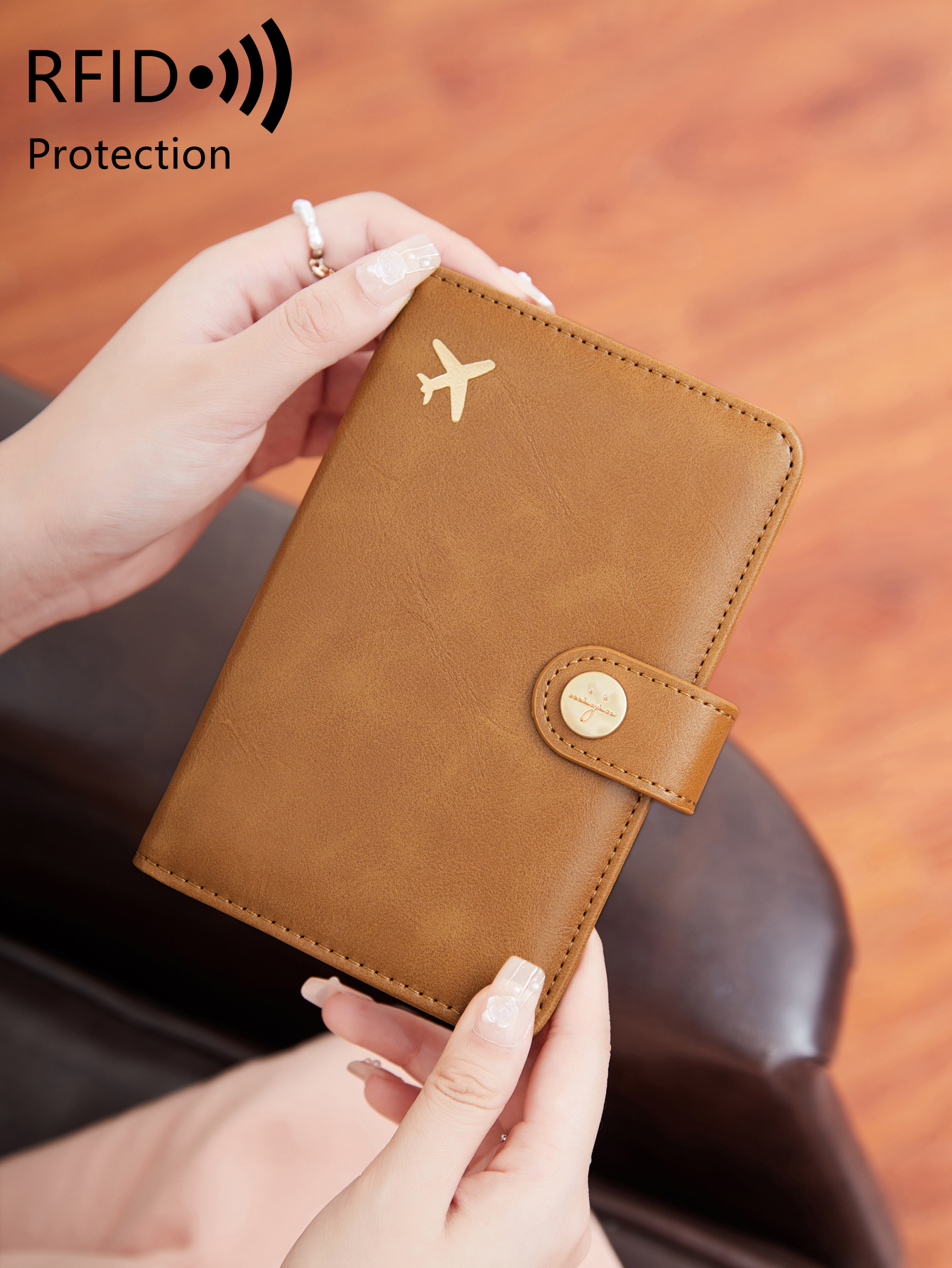 ミニマリストでファッショナブルな RFID パスポート クリップ多機能 PU レザー ウォレット ケース ID カード クレジット カード ホルダー旅行アクセサリー