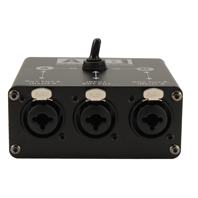 オーディオソーススイッチャーマニュアルセレクター 2 入力 1 出力/1 入力 2 出力 6.35/6.5 XLR オーディオスイッチャーマイクサウンドカードミキサー
