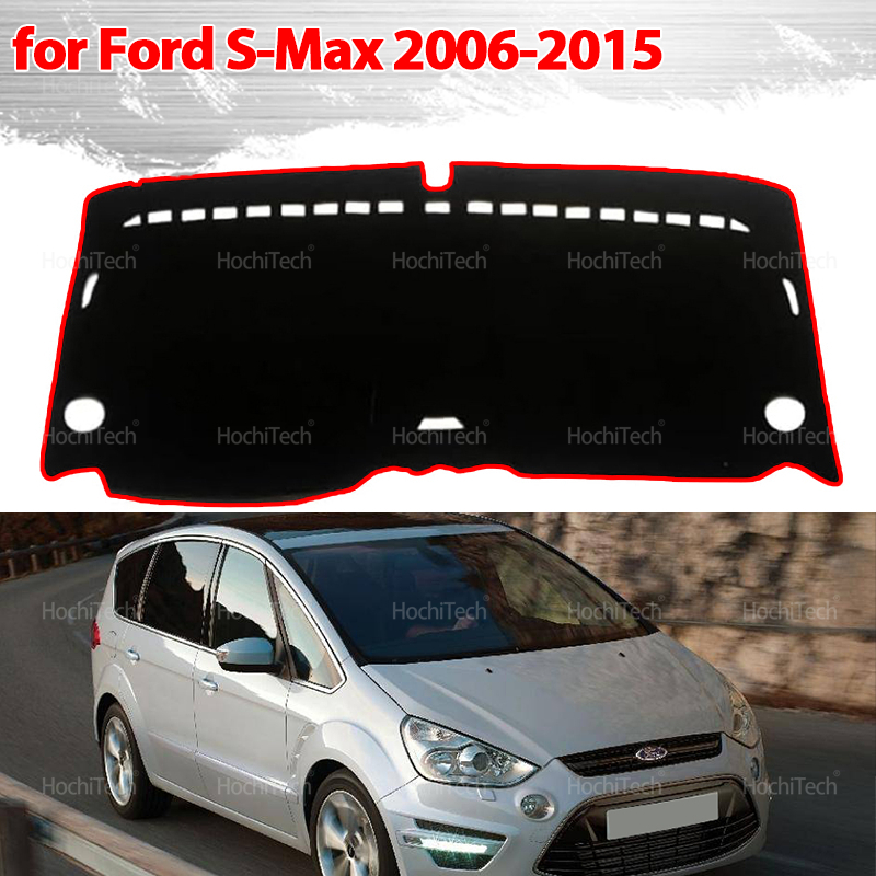 車のダッシュボードカバーダッシュマットフォード S-Max 2006-2015 滑り止めパッドサンシェードクッションサンシールド滑り止め抗 UV アクセサリー