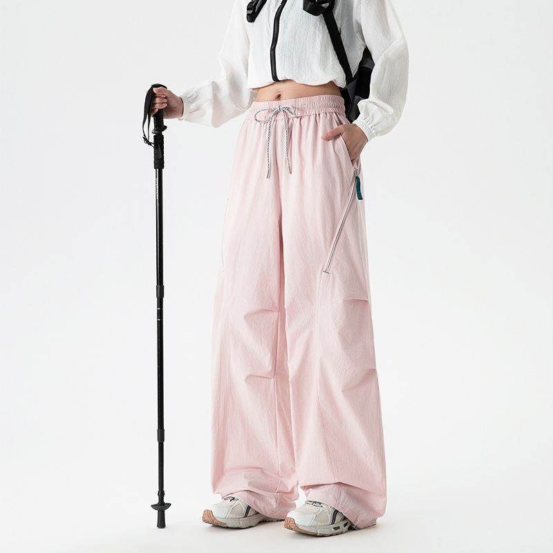 CHRLCK 女性のルーズカーゴパンツ速乾性ハイキングパンツ通気性釣りキャンプサイクリングトレッキングズボン夏