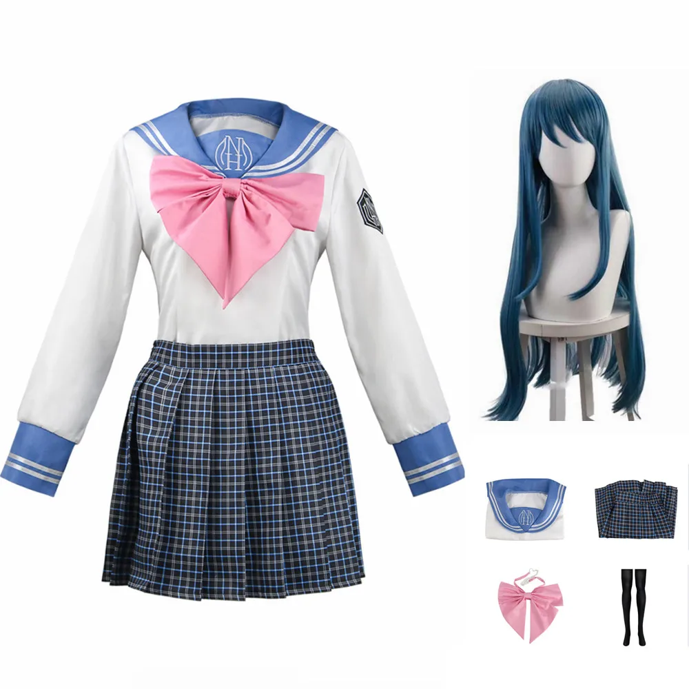アニメダンガンロンパコーンさやかドレス制服ウィッグセットコスプレ衣装