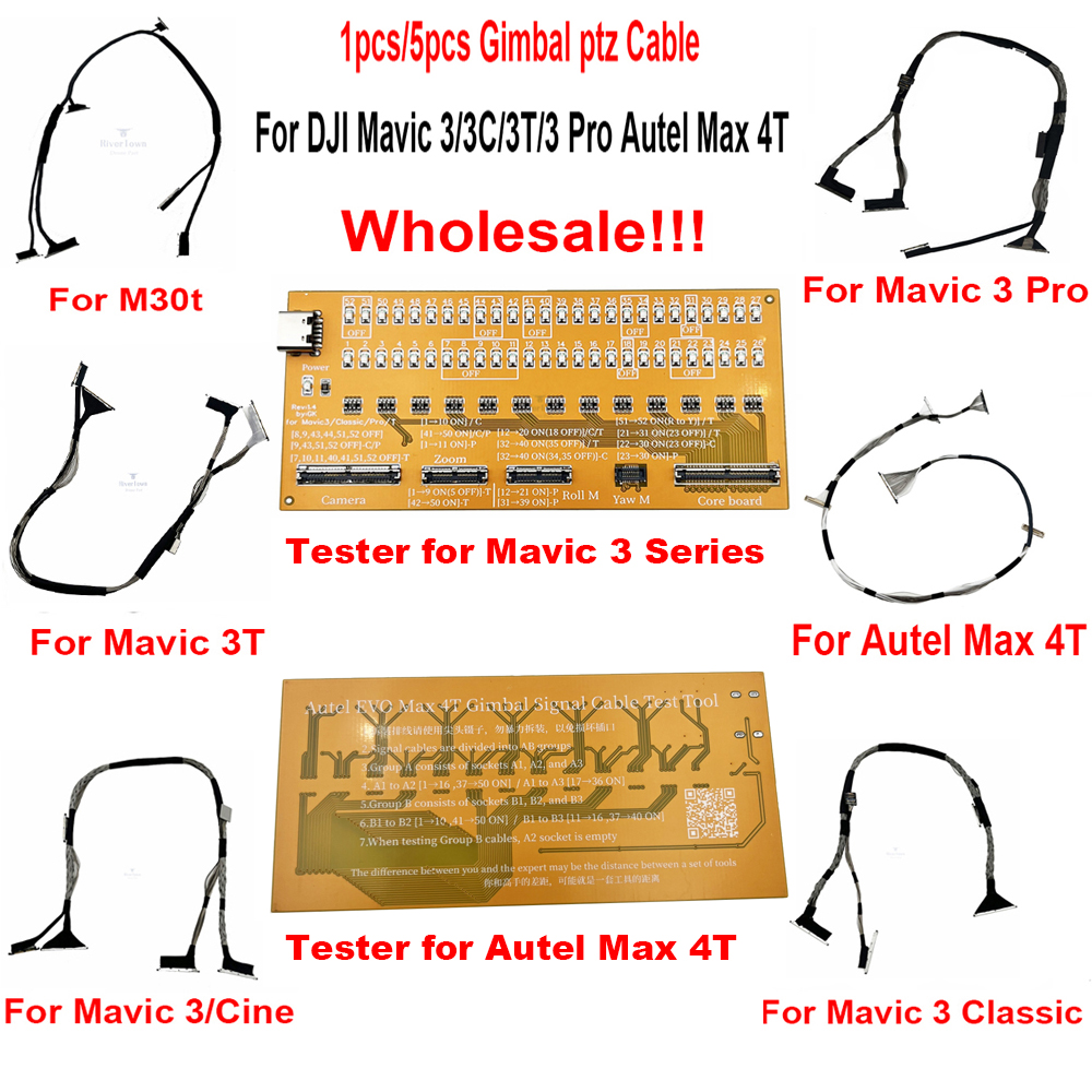 Brand New Gimbal Ptz Cable for Autel Max 4T/XE/4N for DJI Mavic 3/3T/3 Classic/3 Pro Camera Signal Transmission Line Wholesale