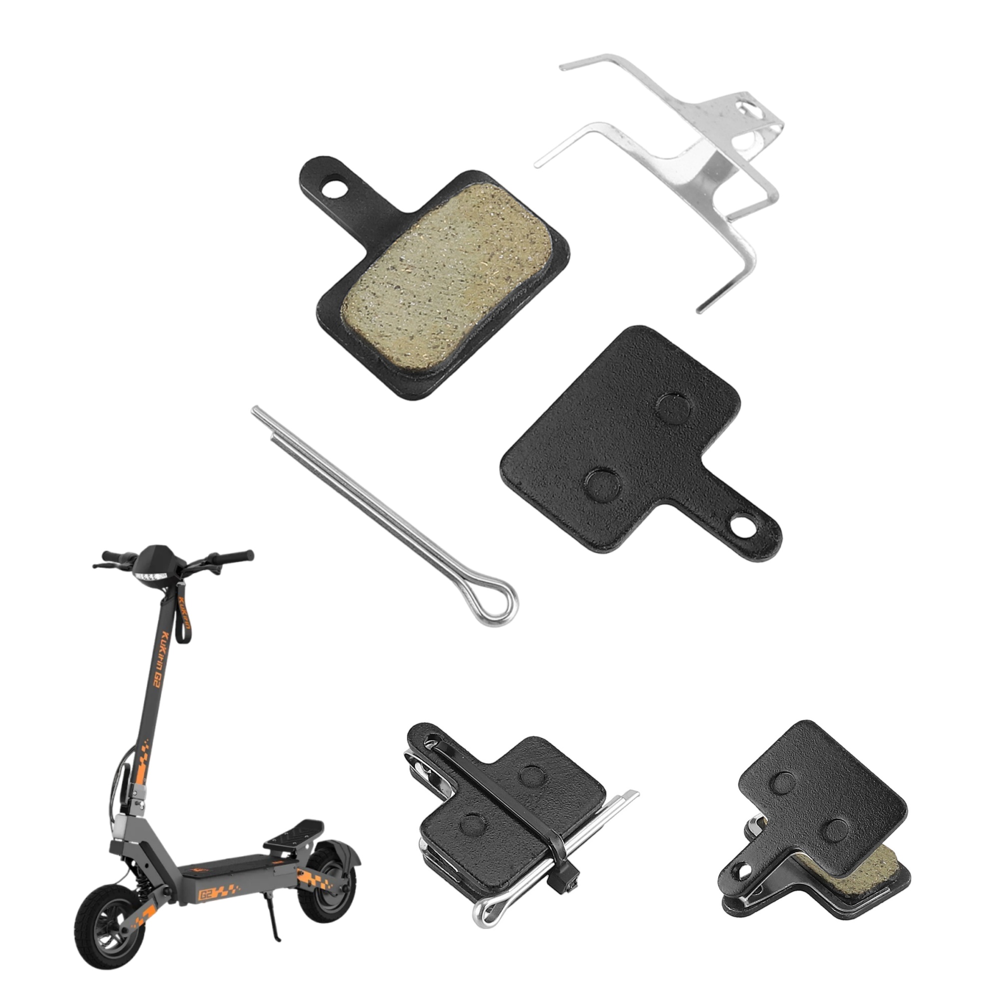 半金属ブレーキパッド Kukirin G2 G4 G2 マスター G3 プロ電動スクーター自転車ディスクブレーキパッド樹脂摩擦ユニバーサル部品