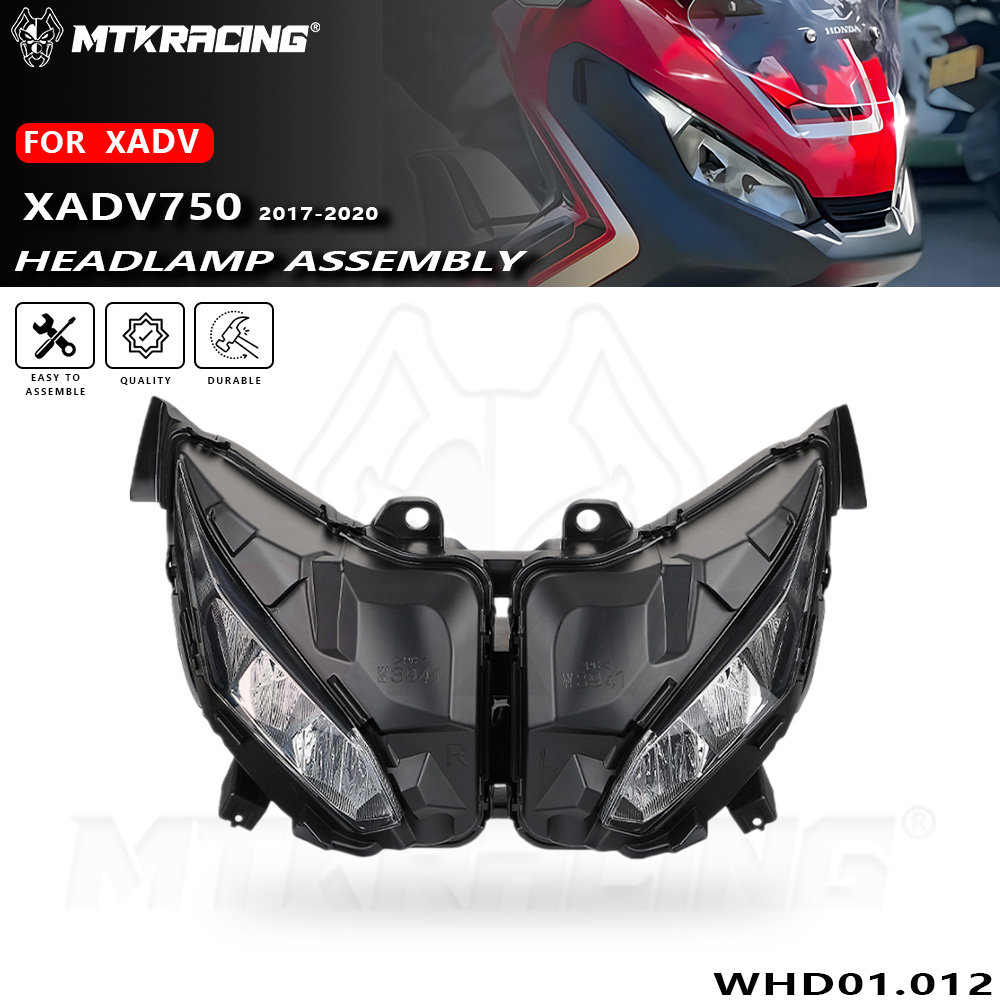 ホンダ XADV 750 2017-2020 オートバイアクセサリーヘッドライトアセンブリフロントヘッドライトインジケータランプ