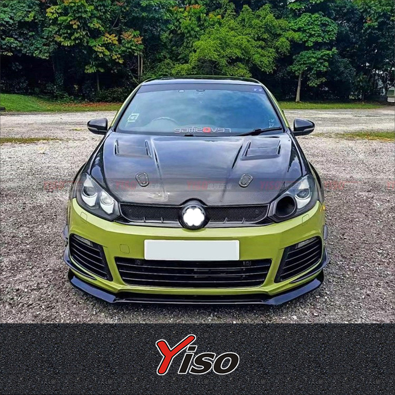 GOLF 6 GTI R20 R 空力キット エンジンカバー GOLF 6 GTI R20 R カーボンファイバー 修正済み GOLF 6 ASPEC フード