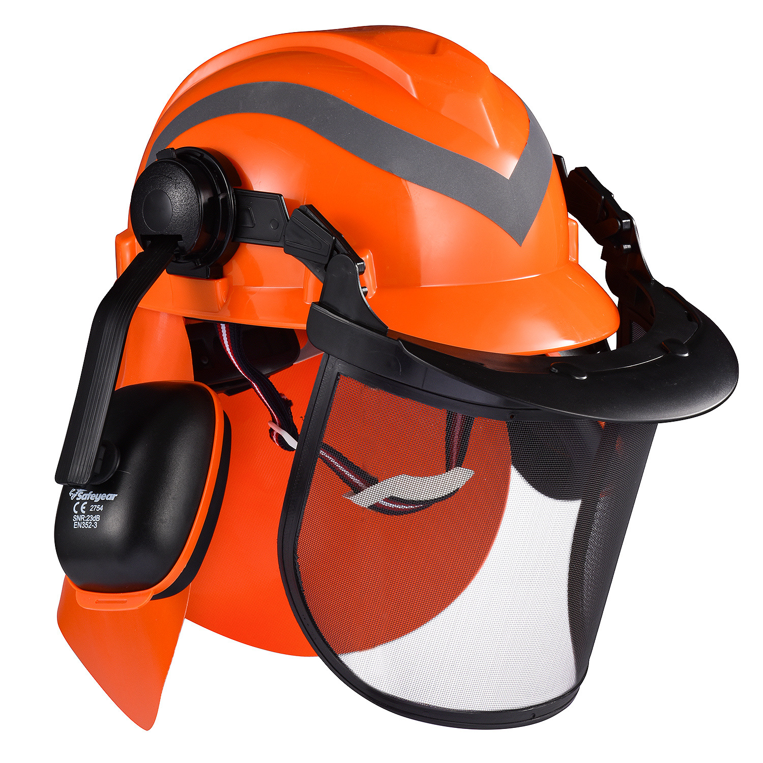 保護ヘルメット多機能安全ヘルメットスチールメッシュ顔保護芝刈り機保護具 CE 林業ヘルメット