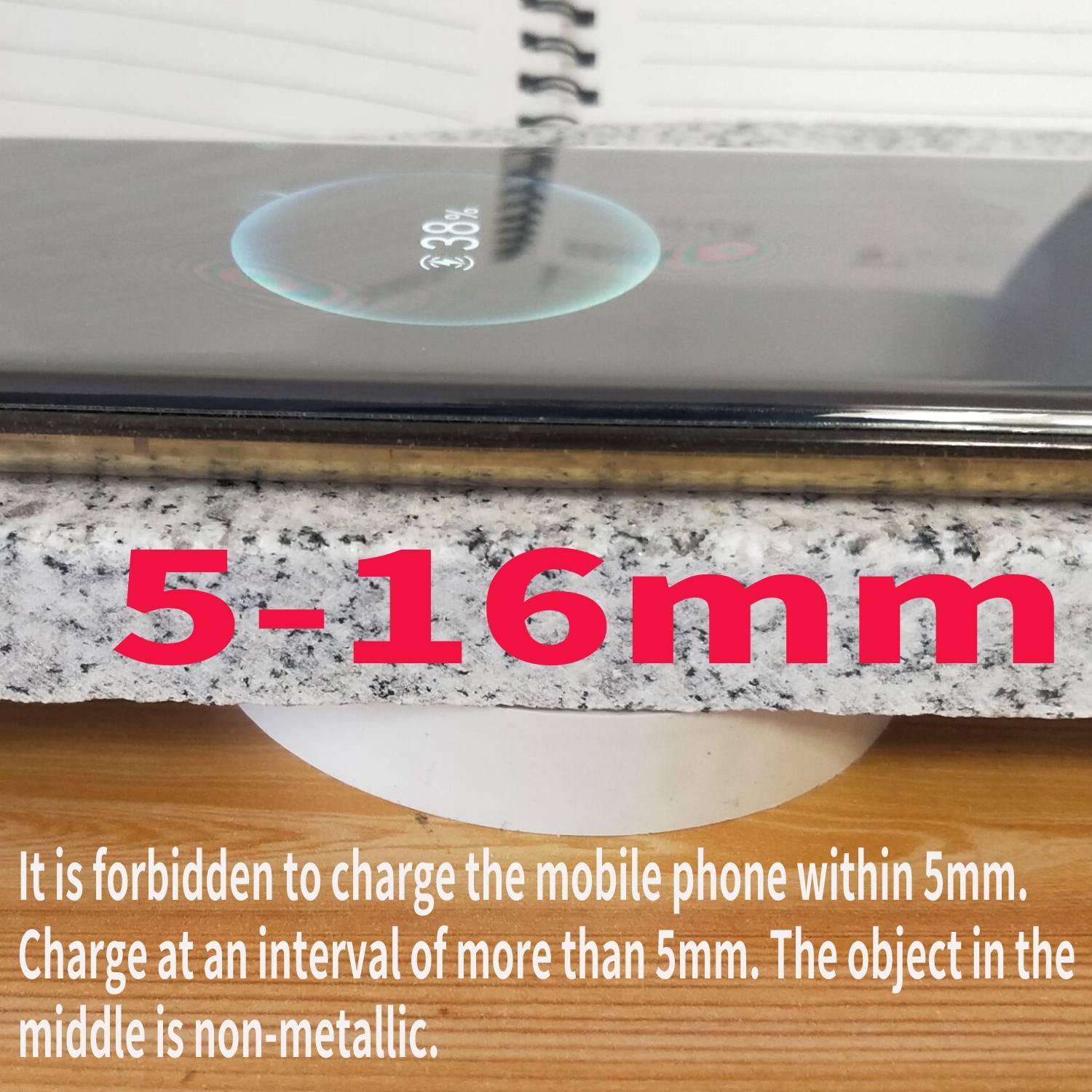 目に見えないパーティションワイヤレス充電器モジュール 15 ワットセプタムリモートロック木製スレートガラス家具ボトムデスクホテルカフェ KTV など