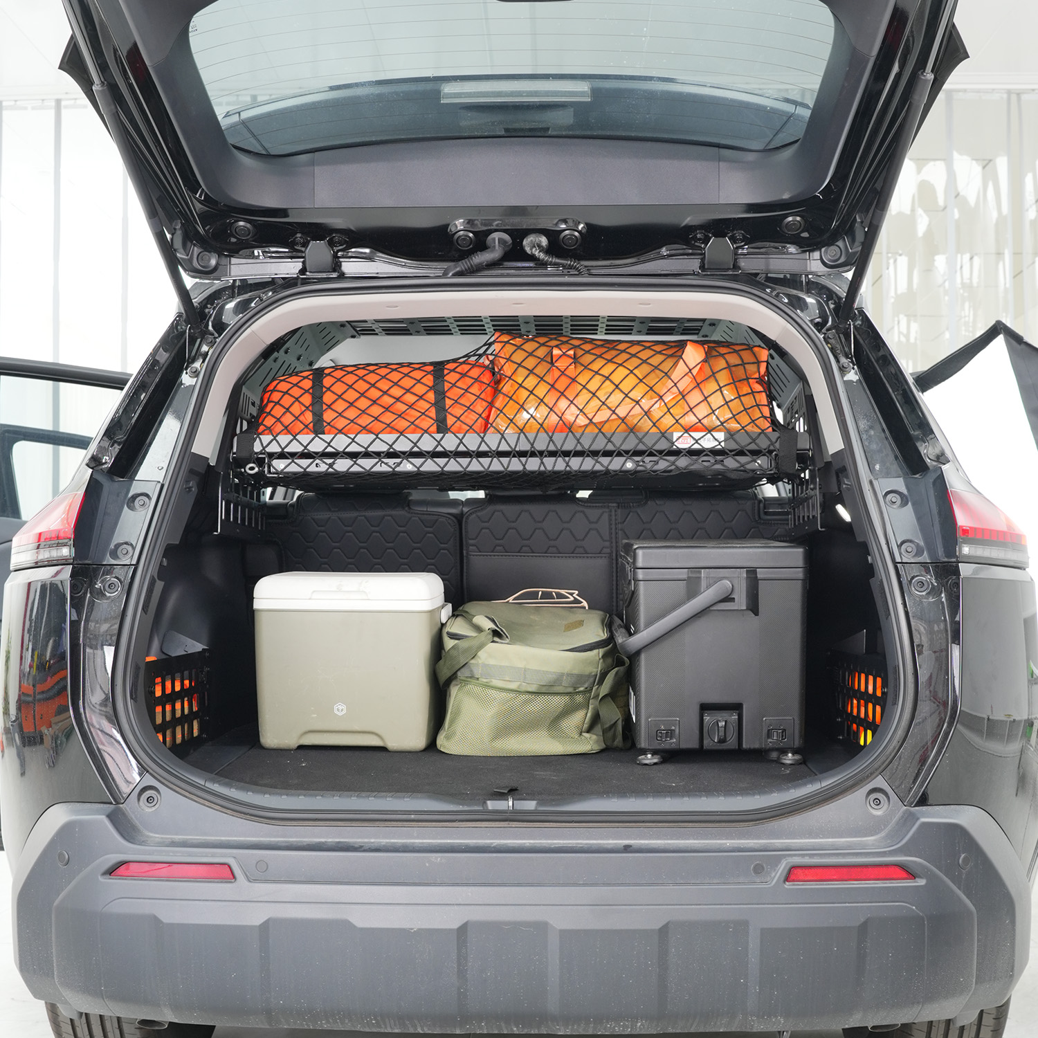 トヨタ RAV4 2026 モジュラー収納モールパネルシステムトランク棚インテリア荷物キャリアラックトランクオーガナイザーアルミ