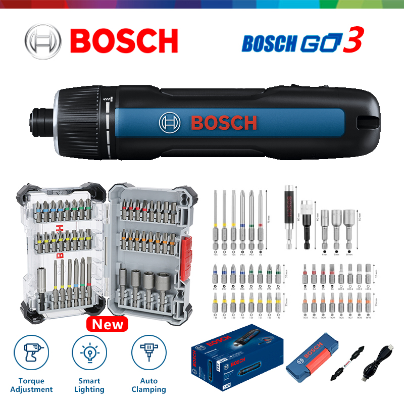 ボッシュ GO 3 コードレス電動ドライバー充電ドライバーネジの取り付けまたは取り外し 3 Rd Gen 新品製品電動工具