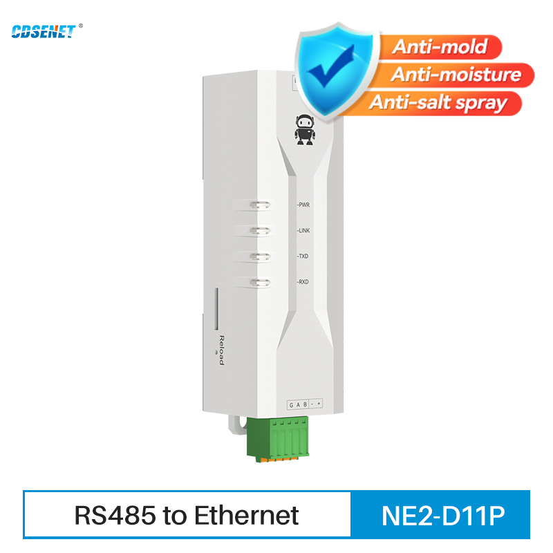 RS485 イーサネット シリアル サーバー Modbus ゲートウェイ TCP/UDP CDSENET NE2-D11P RS485 電源信号絶縁 IMQTT HTTP DNS DIN レール