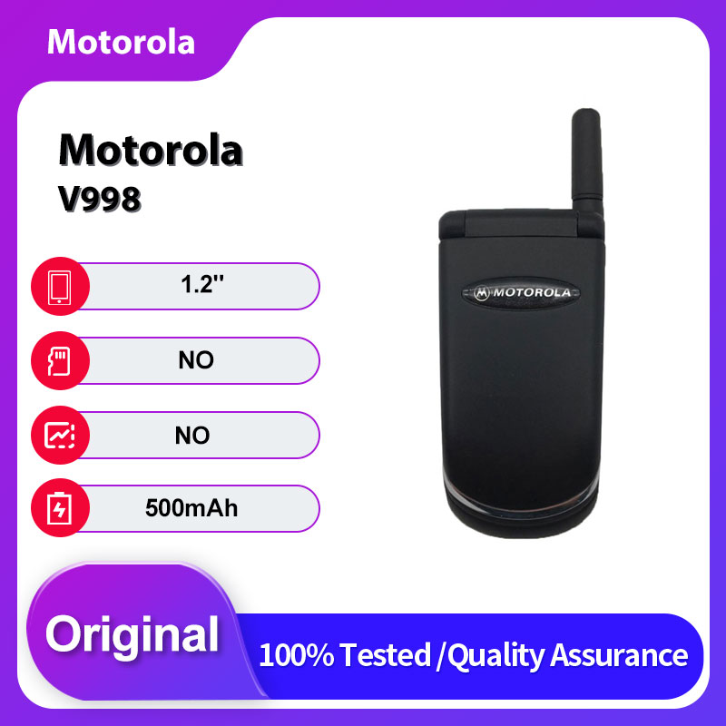 オリジナルロック解除モトローラ V998 GSM 900/1800 2 グラム携帯電話英語キーボードのみサポート英語