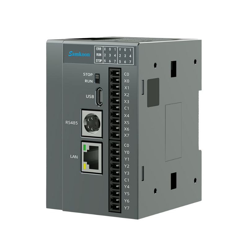 Samkoon PLC コントローラ DC24V 8 入力 8 トランジスタ出力 イーサネット