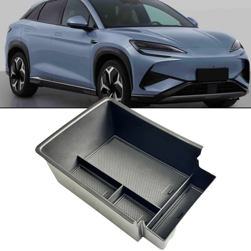 車のアームレストボックス下部収納ボックス BYD アシカ 7 24-26 ABS 黒アームレスト収納ボックスカップホルダー中央制御収納ボックス